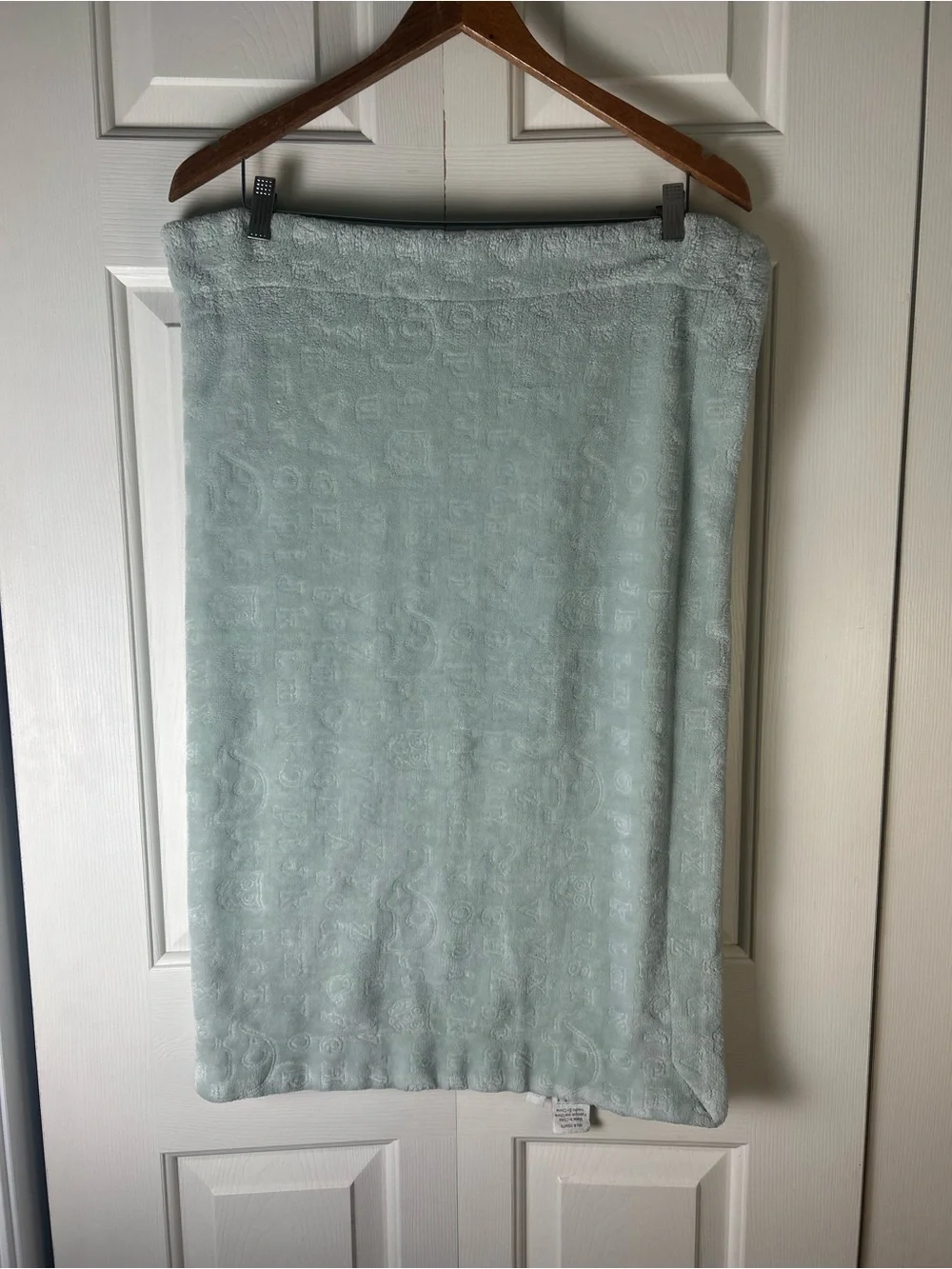 Thro Jimco Lamp Green Elephant Owl ABC Baby Blanket Alphabet Letters Embossed